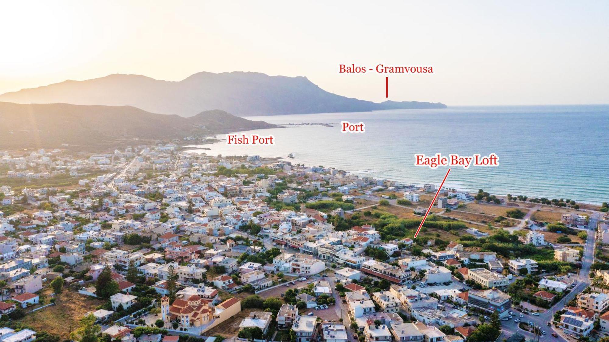 Eagle Bay Loft Apartment Kissamos Ngoại thất bức ảnh